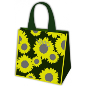 Kleine Stoff-Einkaufstasche Sonnenblume 32 x 28 x 22 cm