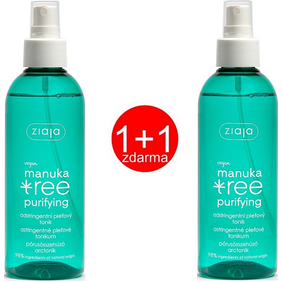 Ziaja Manuka Tree Purifying Astringent Toner 2 x 200 ml, Duopack