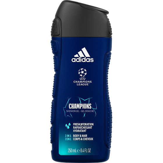Adidas UEFA Champions League 2in1 Duschgel und Shampoo für Männer 250 ml