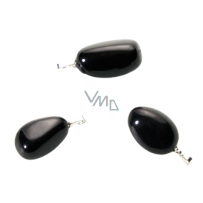 Turmalin / Skoryl AA Troml-Anhänger Naturstein M, ca. 2,5 cm, Hüter der guten Laune Turmalin / Skoryl AA Troml-Anhänger Naturstein M, ca. 2,5 cm, Hüter der guten Laune