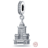 Sterling Silber 925 USA - Empire State Building, Reise-Armband-Anhänger