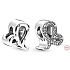 Charms Sterling Silber 925 Sternzeichen Glitzernder Löwe, Perle für Armband