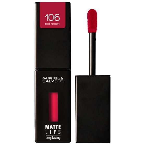 Gabriella Salvete Matte Lips Langanhaltender Matte Flüssig-Lippenstift 106 Red Moon 4,5 ml
