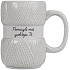 Albi Warm me up, warm you up grau gestrickte Tasse 400 ml