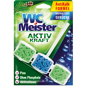 WC Meister Aktiv Kraft Duft von Wald WC Block, 45 g