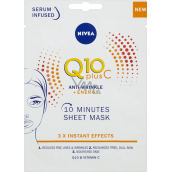 Nivea Q10 plus C textile Maske gegen Falten, 1 Stk