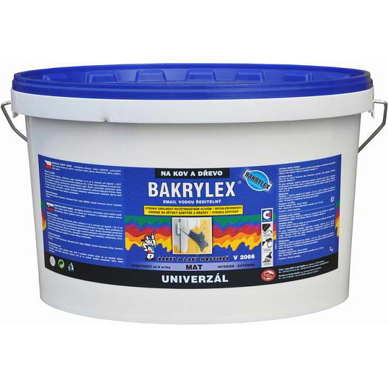 Bakrylex Universal matt V2066 Farbe für Holz und Metall 0100 weiß, 10 kg