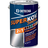 Detecha Superkov Satin 2v1 Grund- und Deckfarbe für Metall, seidenmatt, Ral 8017 braun-schokolade, 5 kg