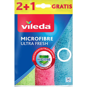 Vileda Ultra Fresh Mikrofasertuch, 2 + 1 Stück