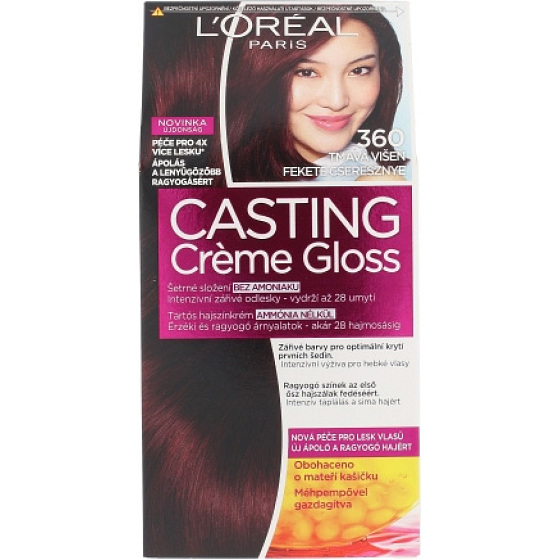 L'Oréal Casting Crème Gloss Haarfarbe dunkles Cherry 360