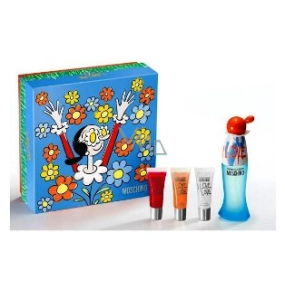 Moschino I Love Love Eau de Toilette 50 ml + 3 Lipglosses, Geschenkset