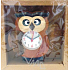 Nekupto Jolo Natura Uhr Eule 17 x 17 cm