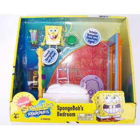 SpongeBob Schlafzimmer Spielset mit Figur 1 Stück, empfohlen ab 4 Jahren