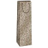 Ditipo Geschenk Papierflaschentasche 12,3 x 7,8 x 36,2 cm beige Spitzenmuster
