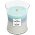 WoodWick Trilogy Woven Comforts - Warme Duftkerze mit Docht und Deckelglas Medium 275 g
