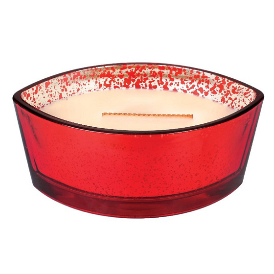WoodWick Mercury Bakery Cupcake - Süßer Kuchen mit cremefarbener Duftkerze mit breitem Holzdocht und Deckelglasboot 453 g