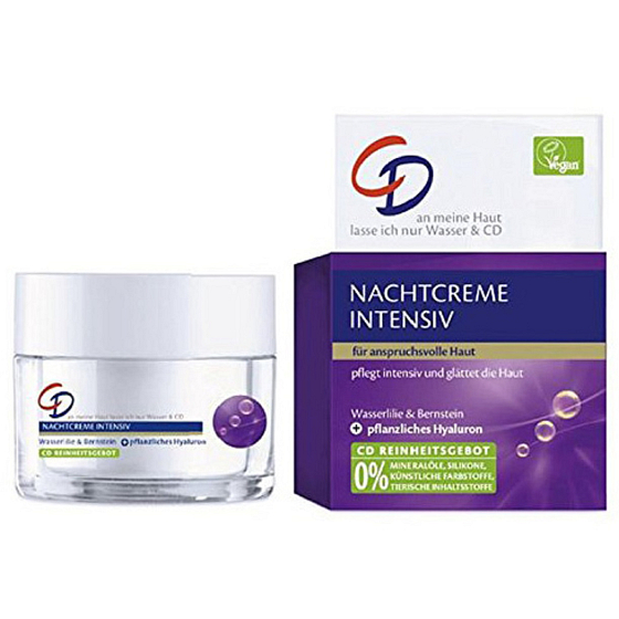 CD Intensiv Wasserlilie - Seerose & Hyaluronsäure Nachtcreme 50 ml