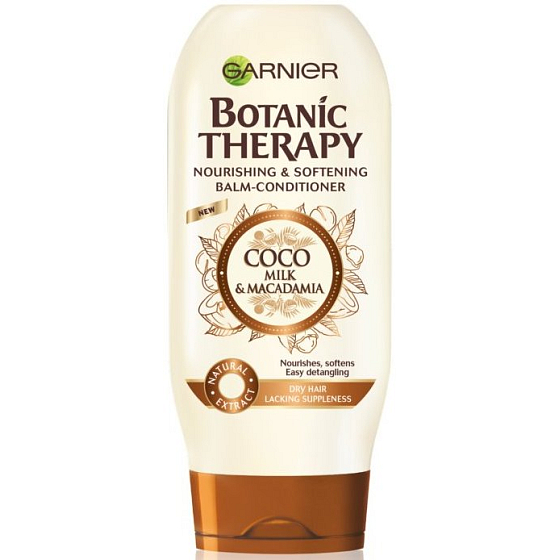 Garnier Botanic Therapy Coco Milk & Macadamia nährender Balsam für trockenes und raues Haar 200 ml
