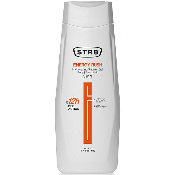 Str8 Energy Rush 3 in 1 Duschgel für Männer 400 ml