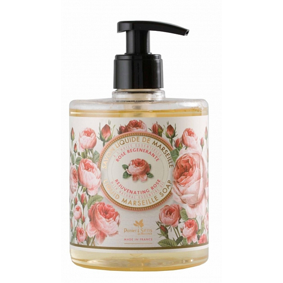 Panier des Sens Rose regenerierender, beruhigender Flüssigseifenspender 500 ml