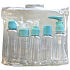 Reiseset mit Behältern in Kunststoffverpackung 5 x 80 ml