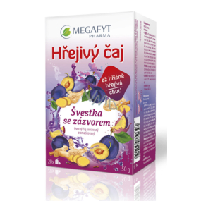 Megafyt Herbal Pharmacy Plum mit Ingwerfruchttee hilft der Verdauung, der Körperabwehr und der Entspannung 20 x 2,5 g