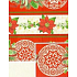 Nekupto Geschenkpapier 70 x 500 cm Weihnachten Rot-Beiger Stern