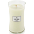 WoodWick Feigenblatt & Tuberose - Feigenblätter und Tuberose-Duftkerze mit Holzdocht und Deckelglas groß 609 g