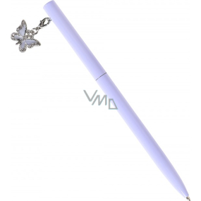 Albi Kugelschreiber mit Fliege lila 14 cm