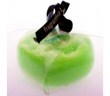 Duftende Solo Glycerin Massageseife mit einem Schwamm, gefüllt mit dem Duft von Ralph Lauren Polo Parfüm in grün 200 g