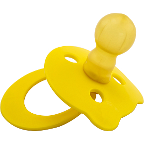 Míša Kinder-Latex-Schnuller, rund mit Ring, 1 Stück