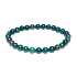 Heliotrop / Blutstein Armband elastischer Naturstein, Kugel 6 mm / 16 -17 cm, Stein des Mutes