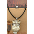 Albi Jewellery Halskette Kordel schwarz Owl 1 Stück