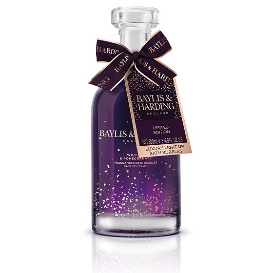 Baylis & Harding Feige und Granatapfel Badeschaum in einer leuchtenden Karaffe 500 ml