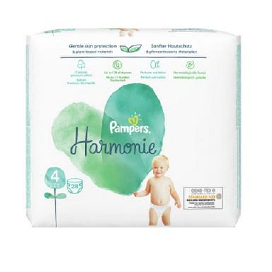 Pampers Harmonie Größe 4, 9 - 14 kg Windelhöschen 28 Stück