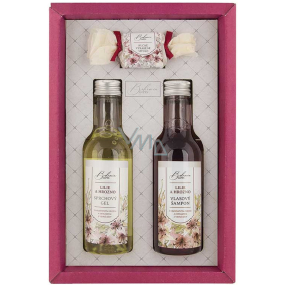 Bohemia Gifts Wine Spa Lily and Grapes Duschgel 200 ml + Haarshampoo 200 ml + Toilettenseife 30 g, Kosmetikset für Frauen
