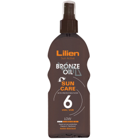 Lilien Sun Active Bronze Oil SPF6 Wasserfestes Bräunungsöl 200 ml