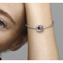 Charme Sterling Silber 925 Infinity Kreis der Ewigkeit Juli rot, Perle für Armband