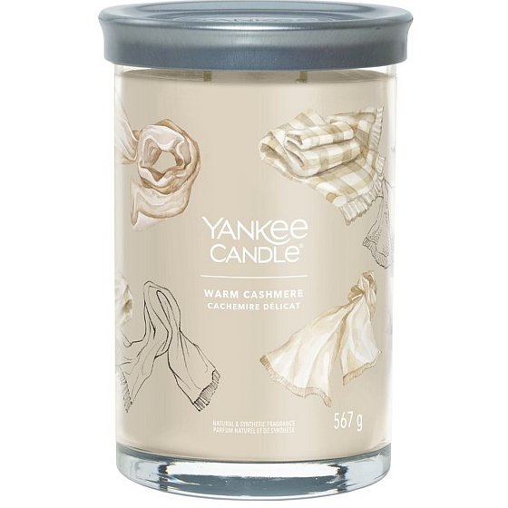 Yankee Candle Warm Cashmere - Warm Cashmere Duftkerze Signature Tumbler großes Glas 2 Dochte 567 g