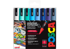 Posca Universal-Acrylmarker-Set 1,8 - 2,5 mm Ocean mix marine Töne 8 Stück PC-5M