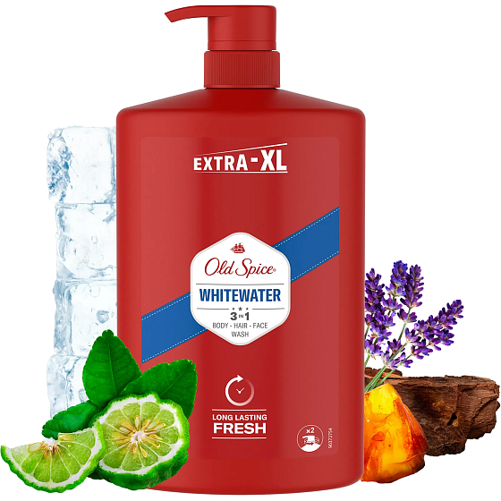 Old Spice Whitewater 3in1 Duschgel und Shampoo für Männer 1000 ml