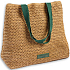 Laura Biagiotti Parfums gehäkelte Strandtasche aus Stroh 50 x 37 x 19,5 cm