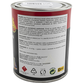 Bisil Thermo feuerfeste Farbe 700 °C, 0199 schwarz, 700 g