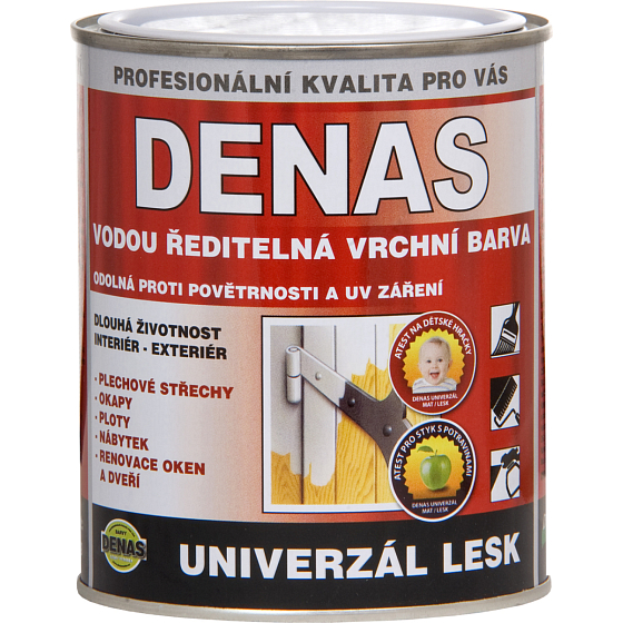 DENAS UNIVERZÁL-LESK Deckfarbe für Holz, Metall und Beton, 0440 Blau, 700 g