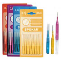 Spokar Ultra Größe 0,4 mm Interdentalbürsten, Griff, 8er-Set,