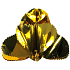 Goldene Klappglocke 1 Stück