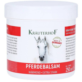 Krauterhof Pferdebalsam Rosskastanie extra stark warm, verbessert die Durchblutung, hilft bei Gelenk-, Wirbelsäulen- und Rheumaproblemen 250 ml