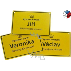 Nekupto Schild mit dem Namen Jiřina 15x10 cm 1 Stück