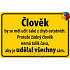 Nekupto Humorous Sign Man sollte 15 x 10 cm 1 Stück lernen