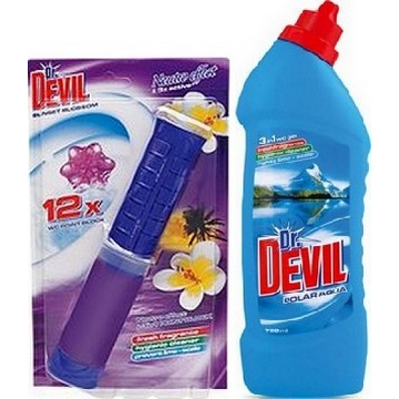 Dr. Teufel Sonnenuntergang Blossom Point Block 75 ml + Dr. Devil Polar Aqua Flüssigreiniger 750 ml
